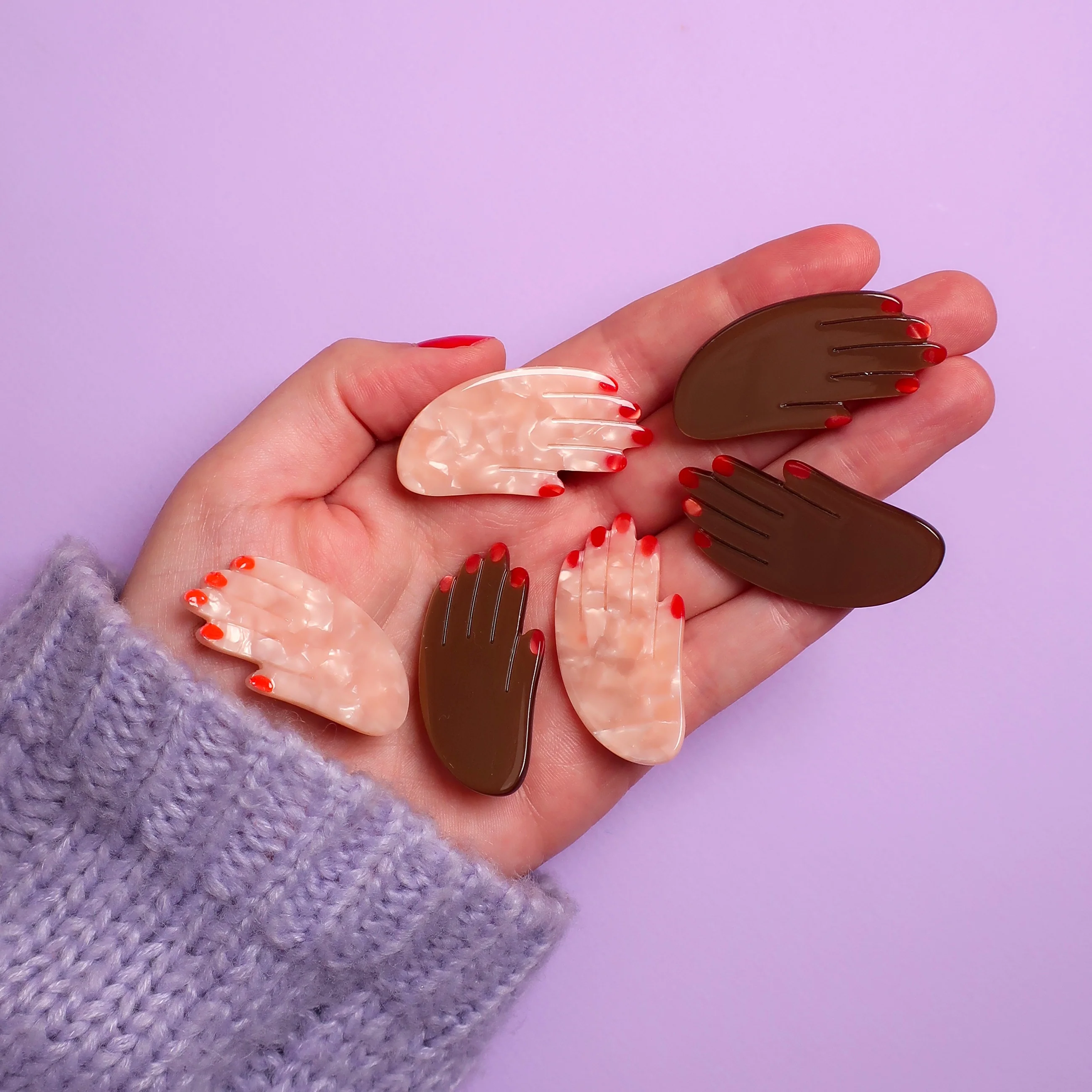 Barrette Main - Blanc - Image 6