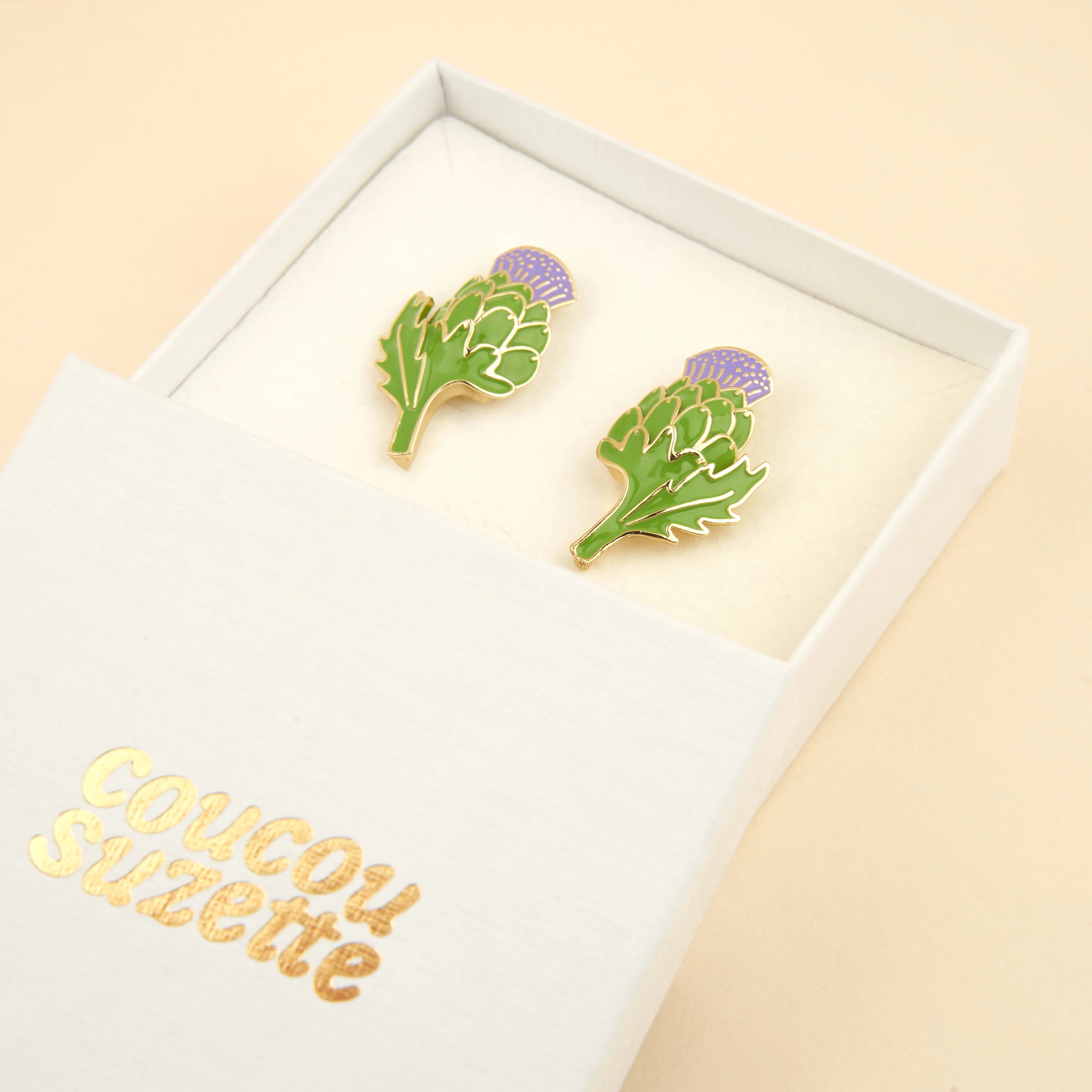 Boucles d'oreilles Artichaut - Image 2