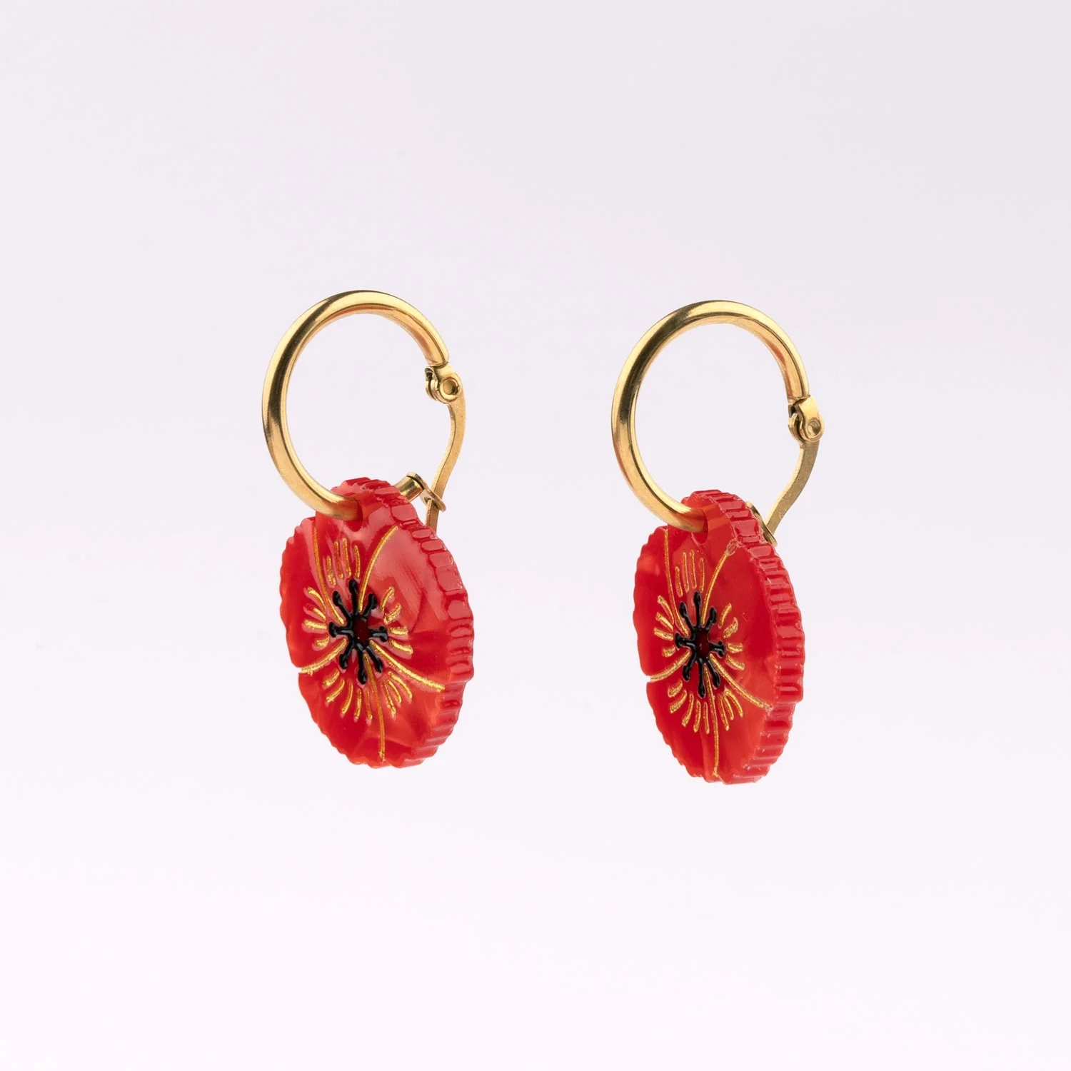 Boucles d'oreilles Coquelicot - Image 4