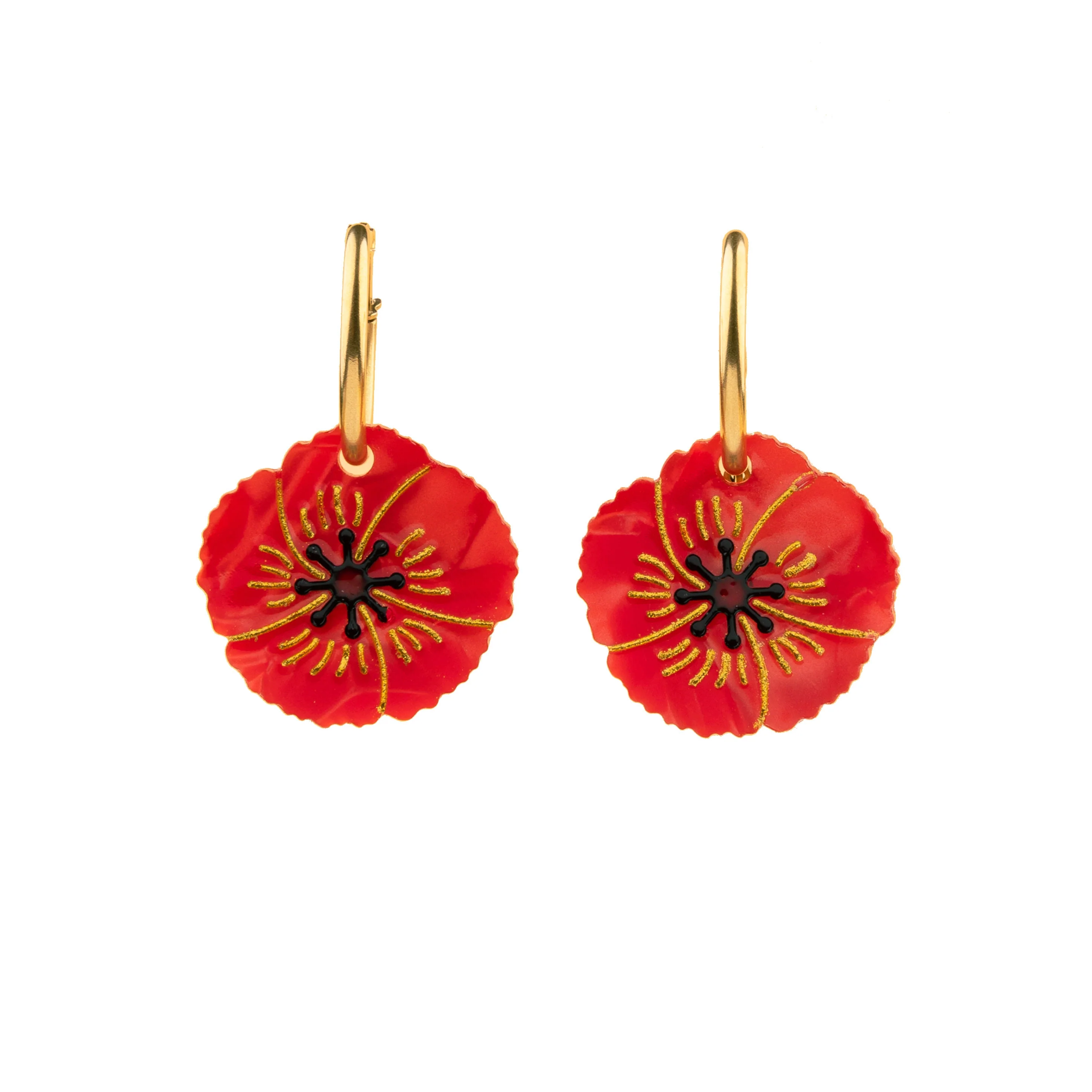 Boucles d'oreilles Coquelicot - Image 6