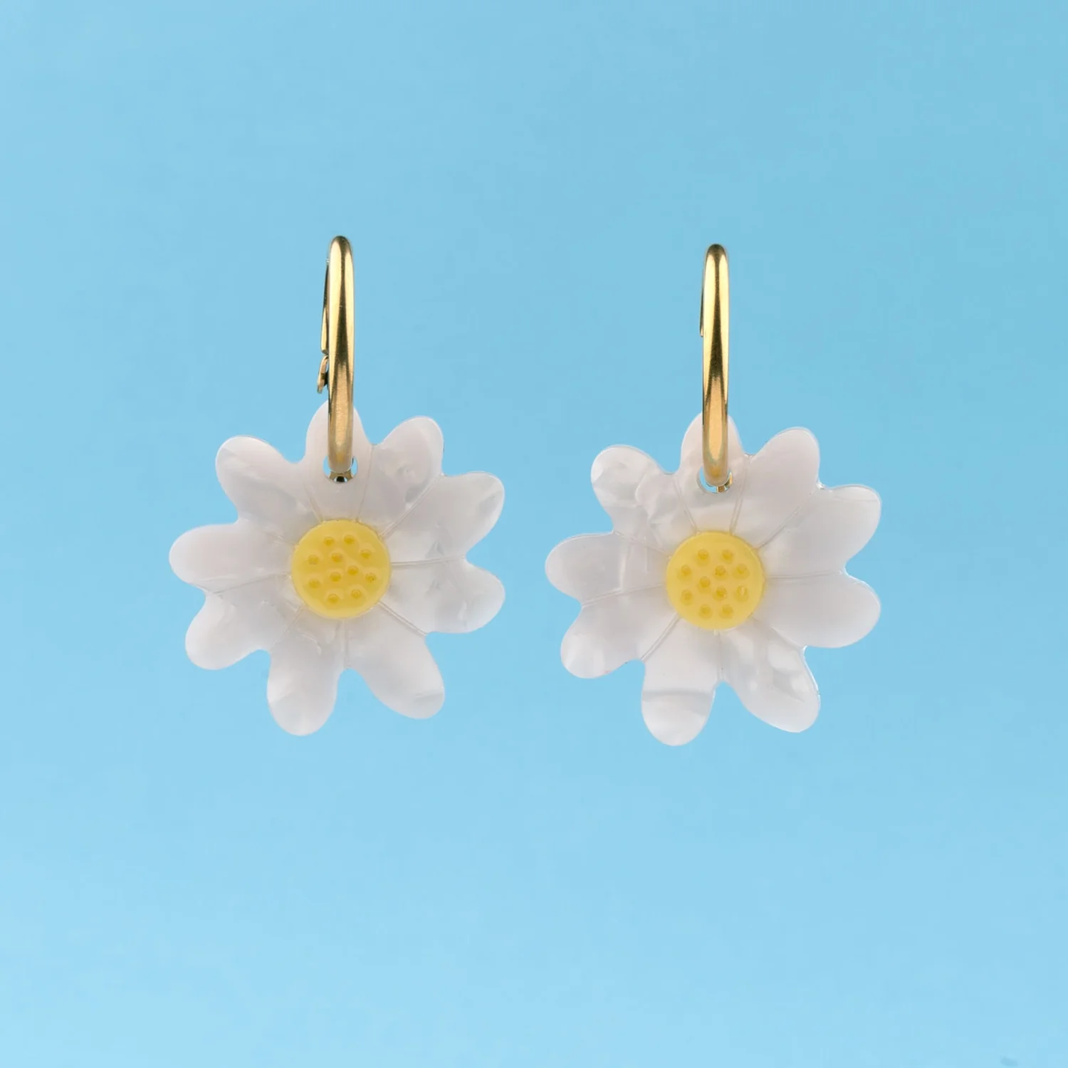 Boucles d'oreilles Pâquerette