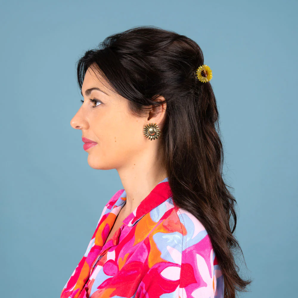 Boucles d'oreilles Tournesol - Image 4