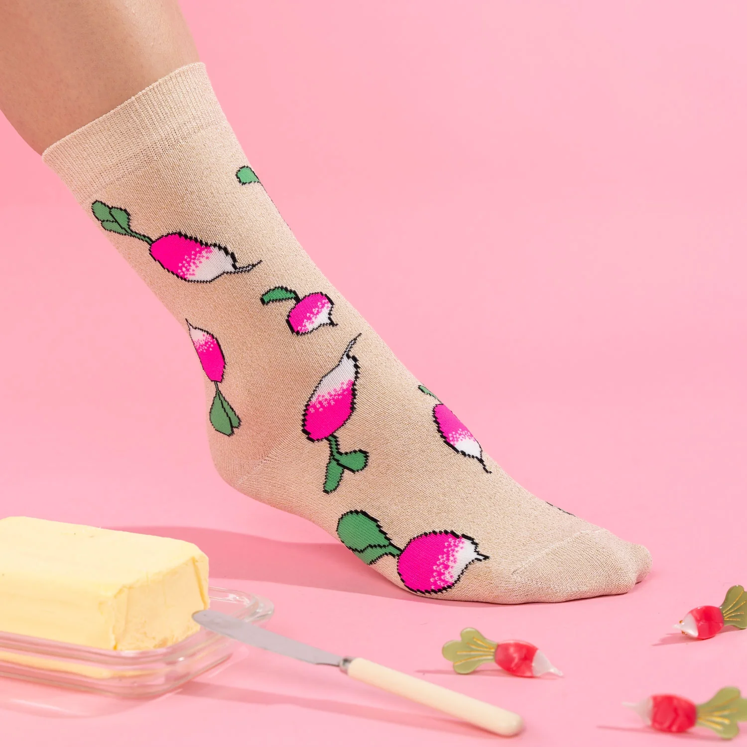 Chaussettes à paillettes Radis - Image 5