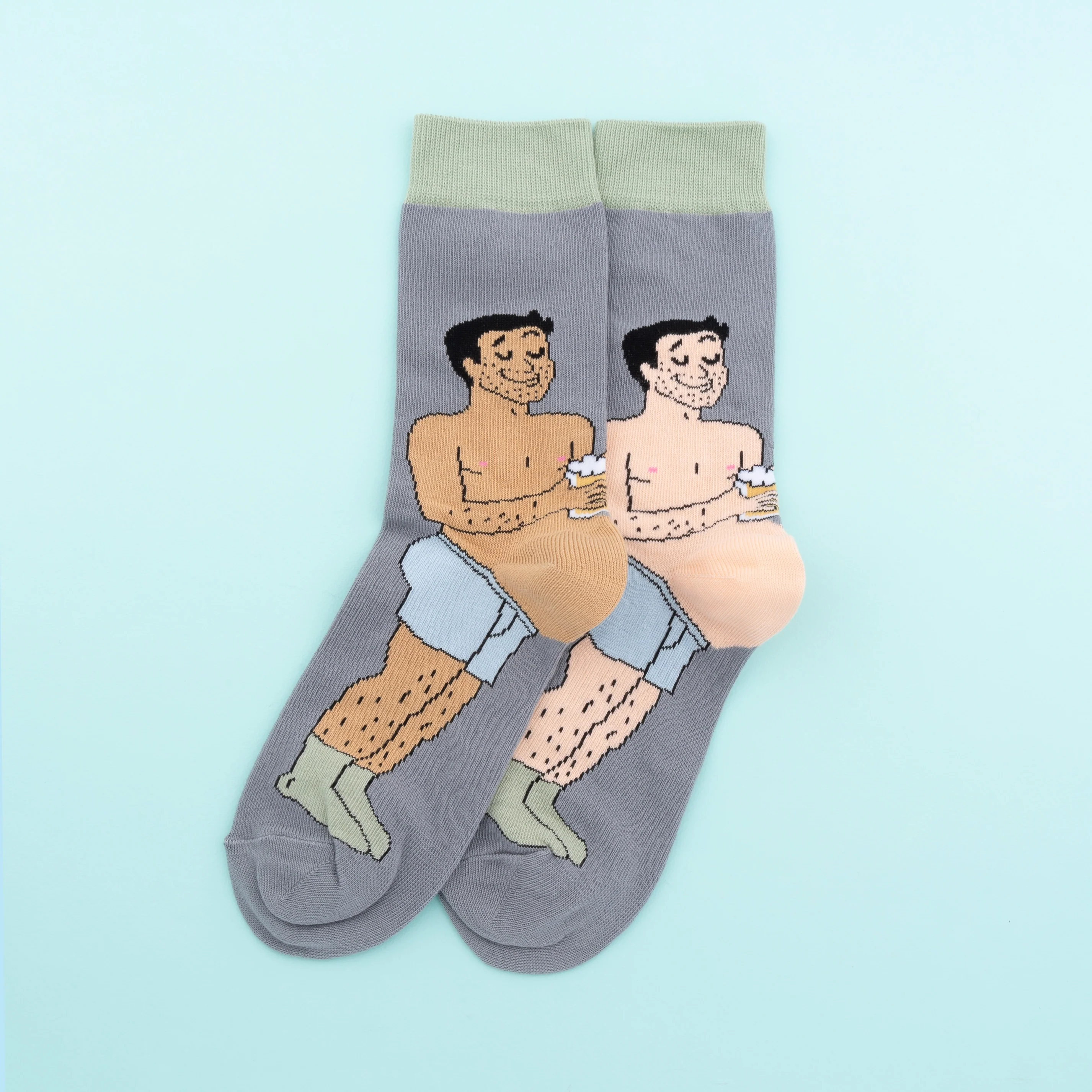 Chaussettes Bidon Bière - Noir - Image 3