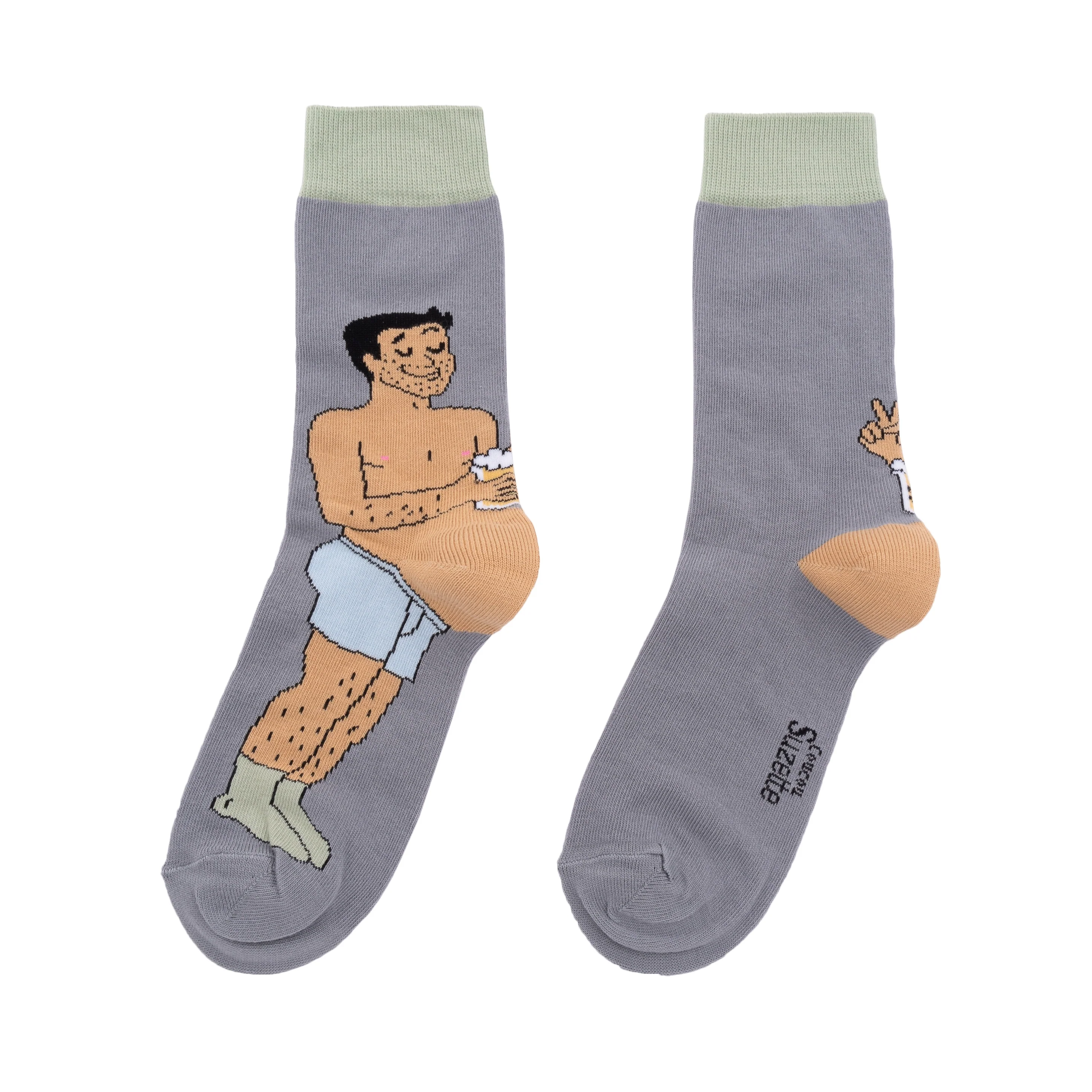 Chaussettes Bidon Bière - Noir - Image 6