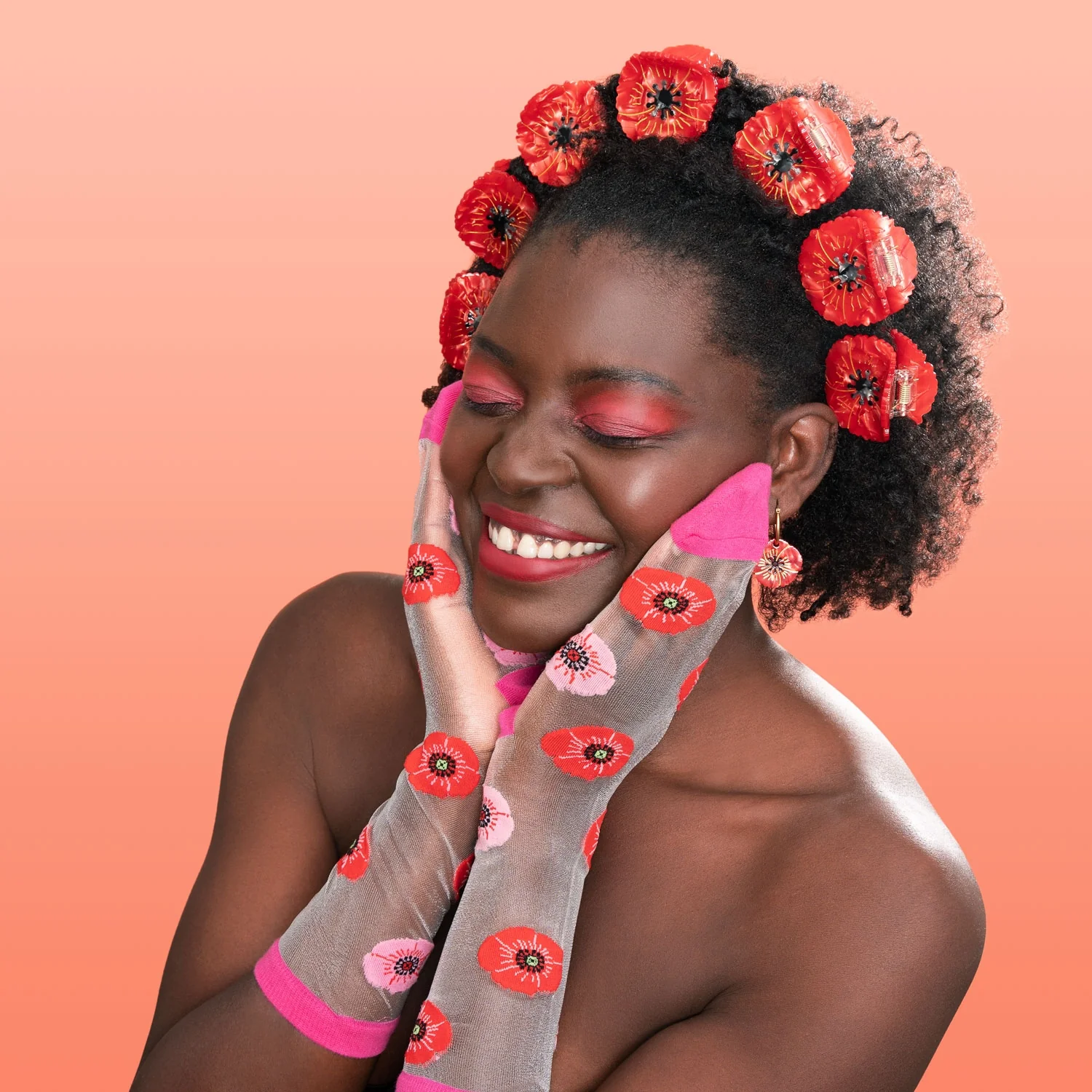 Chaussettes transparentes Coquelicot - Image 3