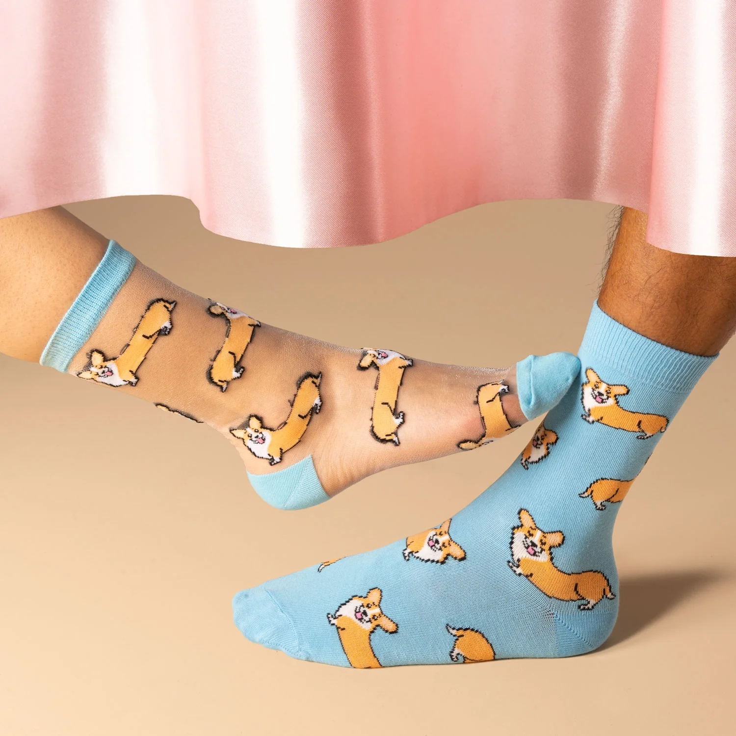 Chaussettes transparentes Corgi - Image 3