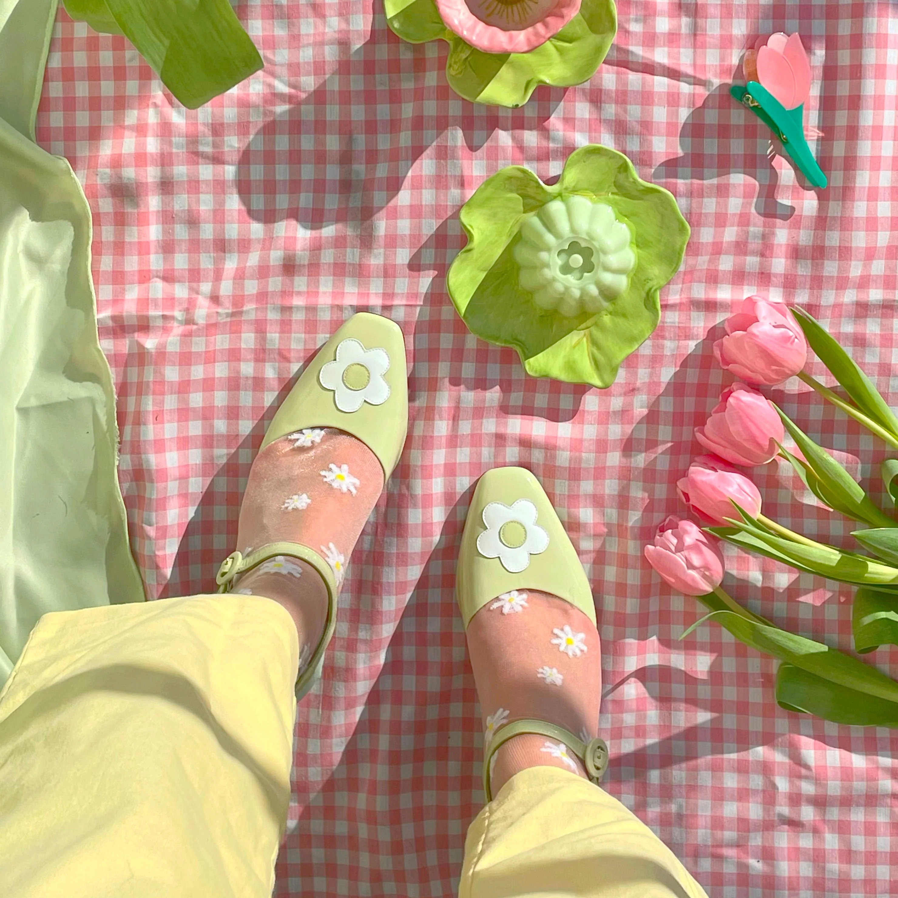 Chaussettes transparentes Pâquerette - Image 6