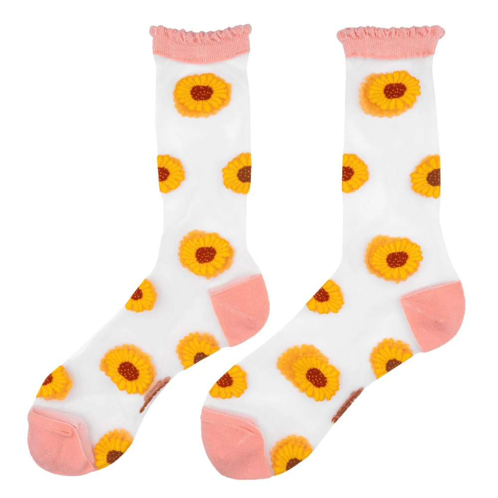 Chaussettes transparentes Tournesol - Image 5