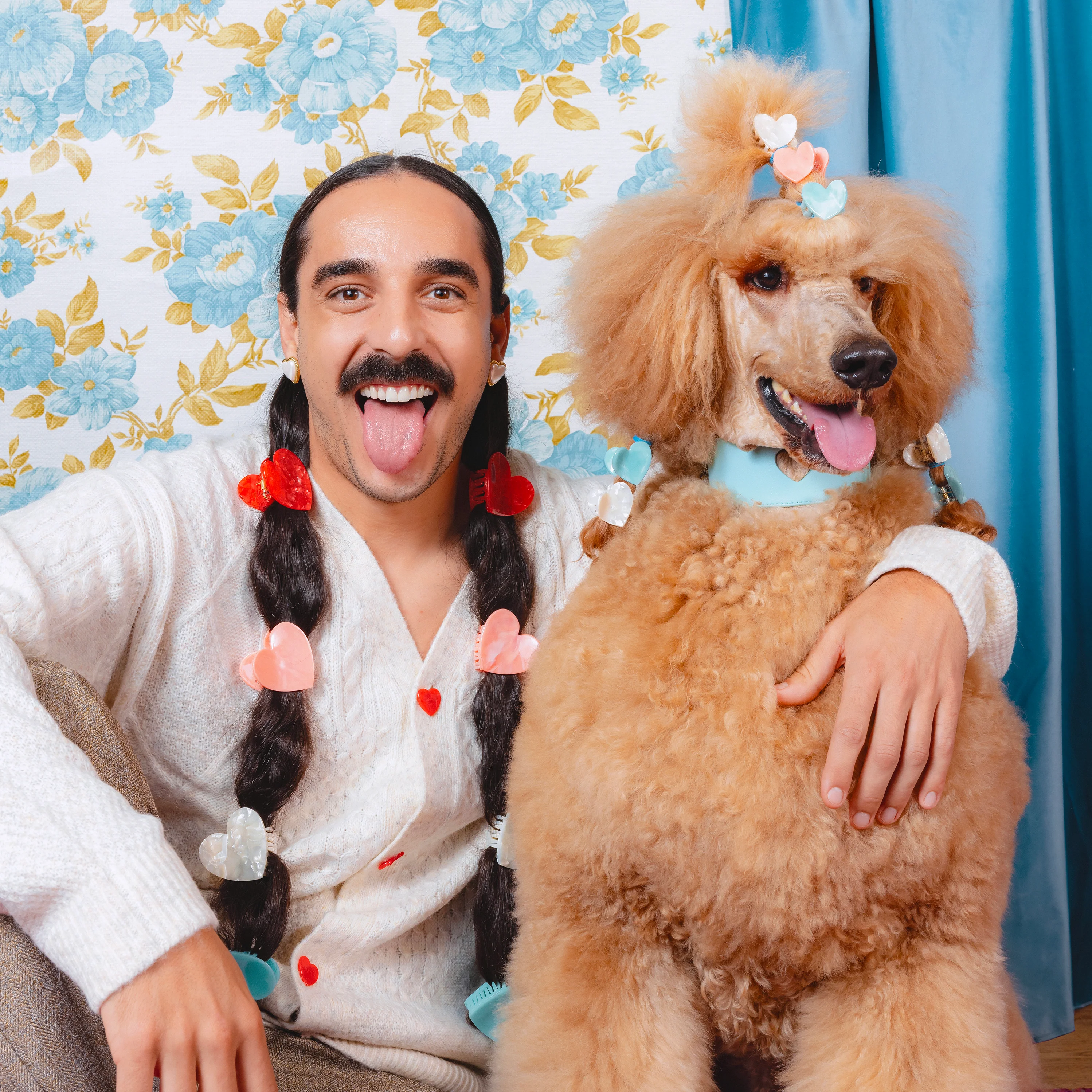 Mini pince à cheveux Coeur Blanc - Image 4