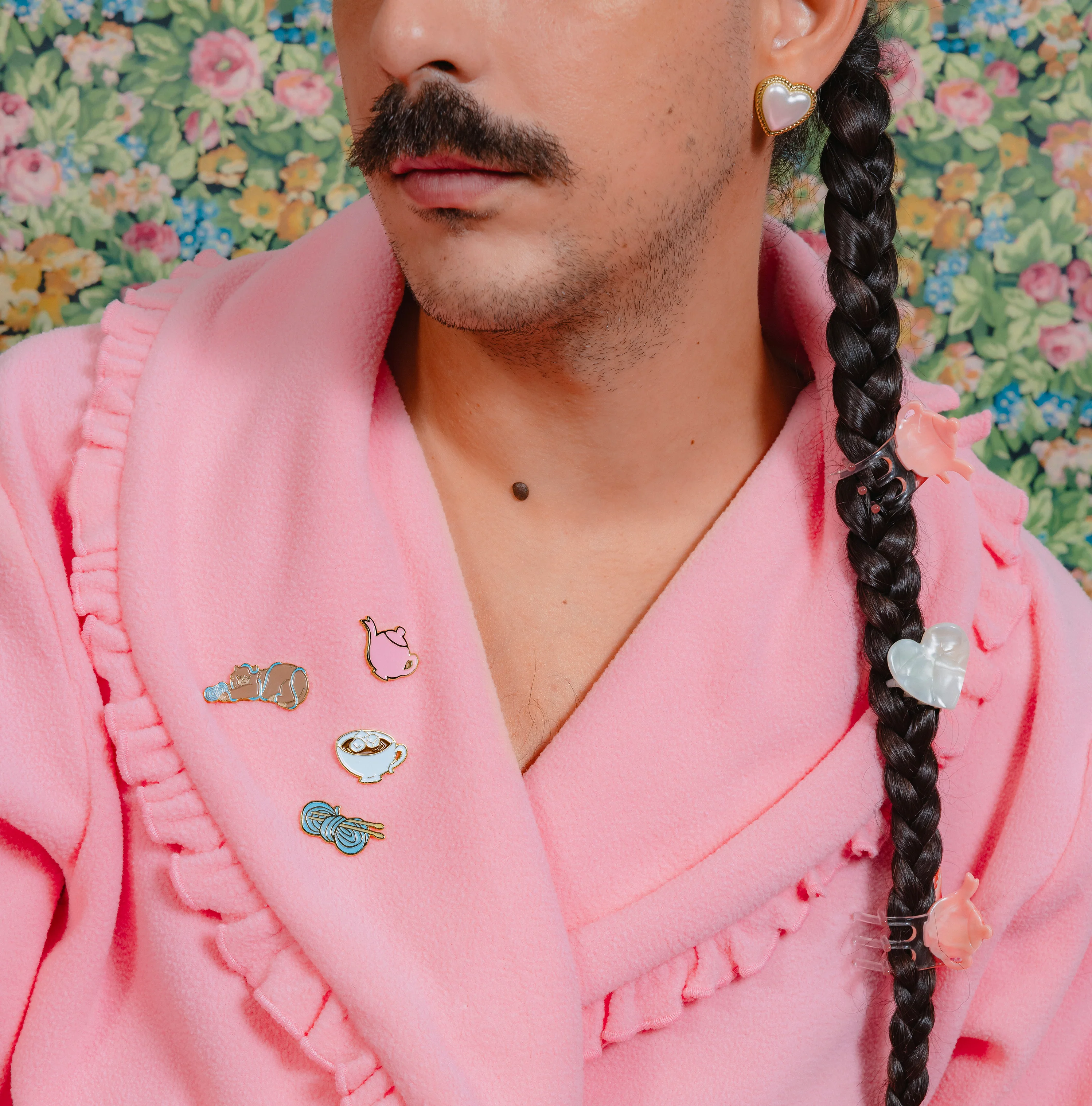 Mini pince à cheveux Coeur Blanc - Image 7