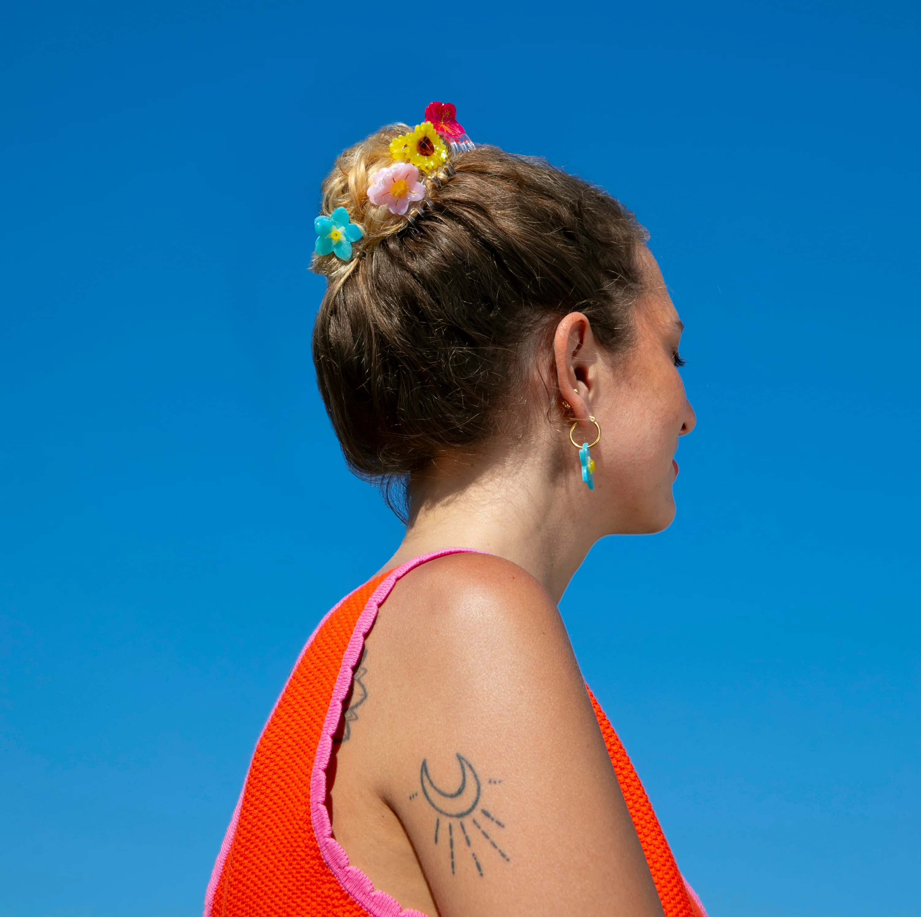Mini pince à cheveux Tournesol - Image 5