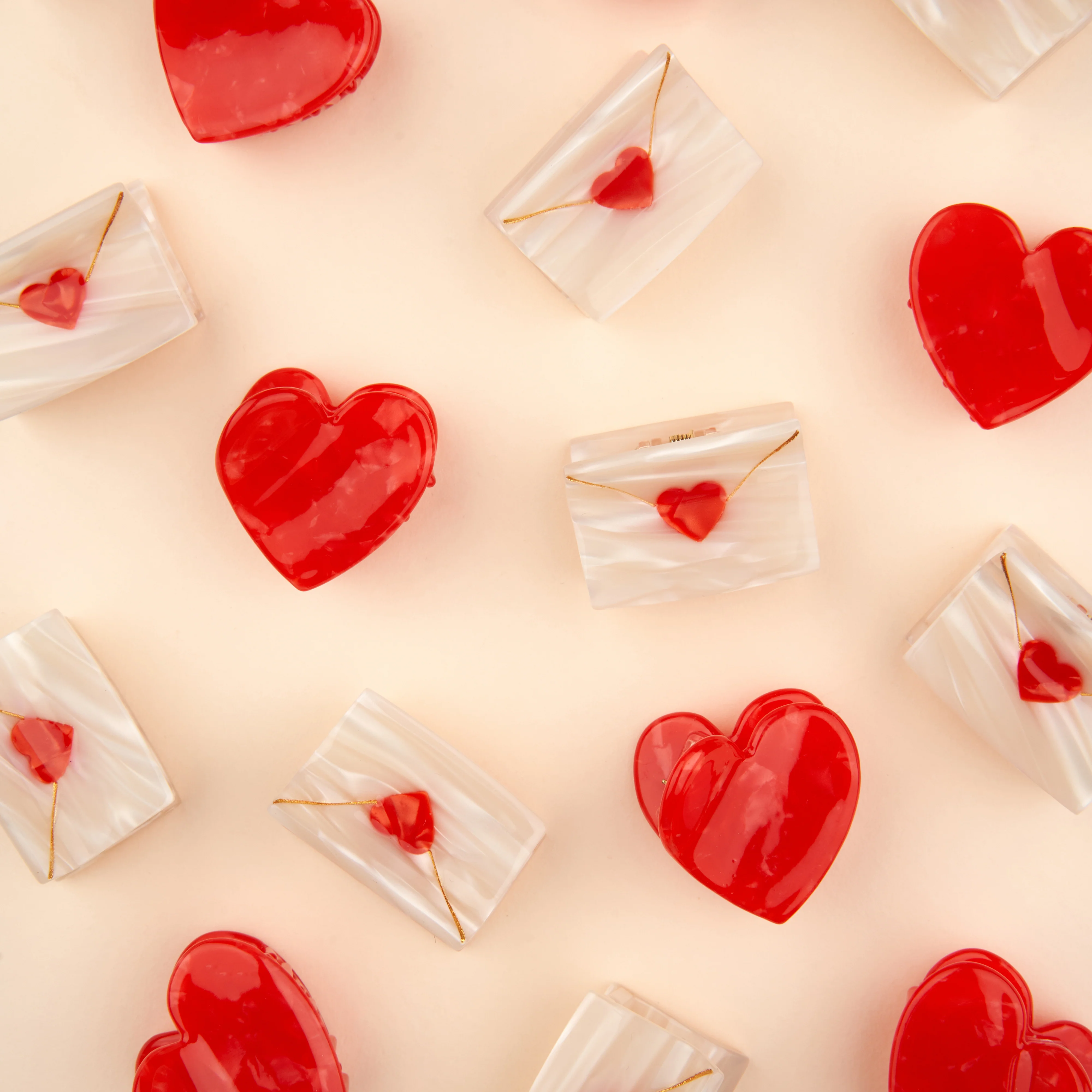 Mini pince à cheveux Lettre d'Amour - Image 5