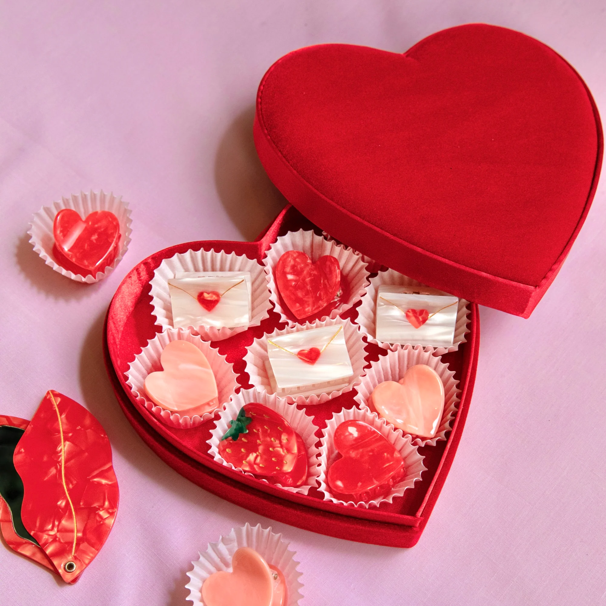 Mini pince à cheveux Lettre d'Amour - Image 7