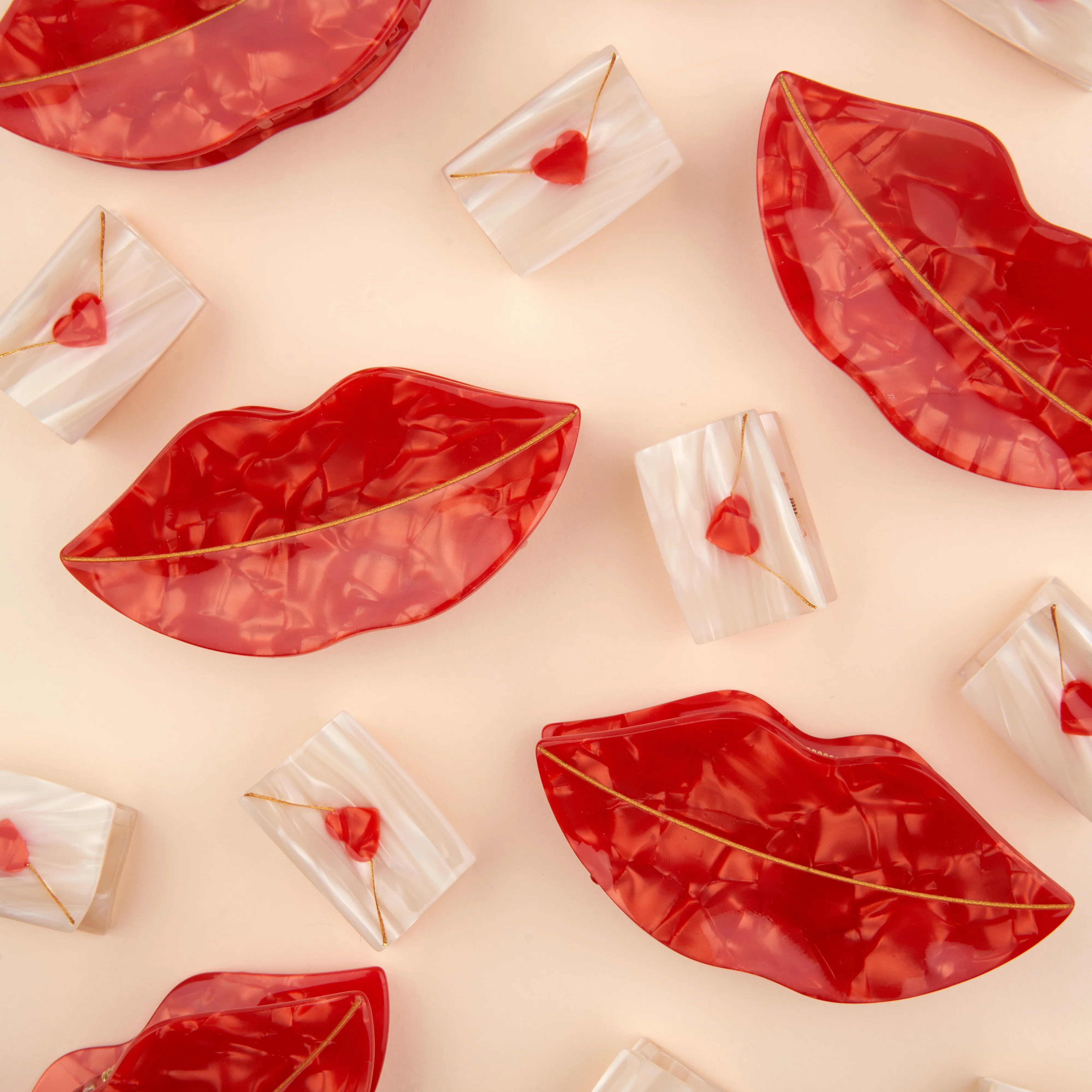 Mini pince à cheveux Lettre d'Amour - Image 8