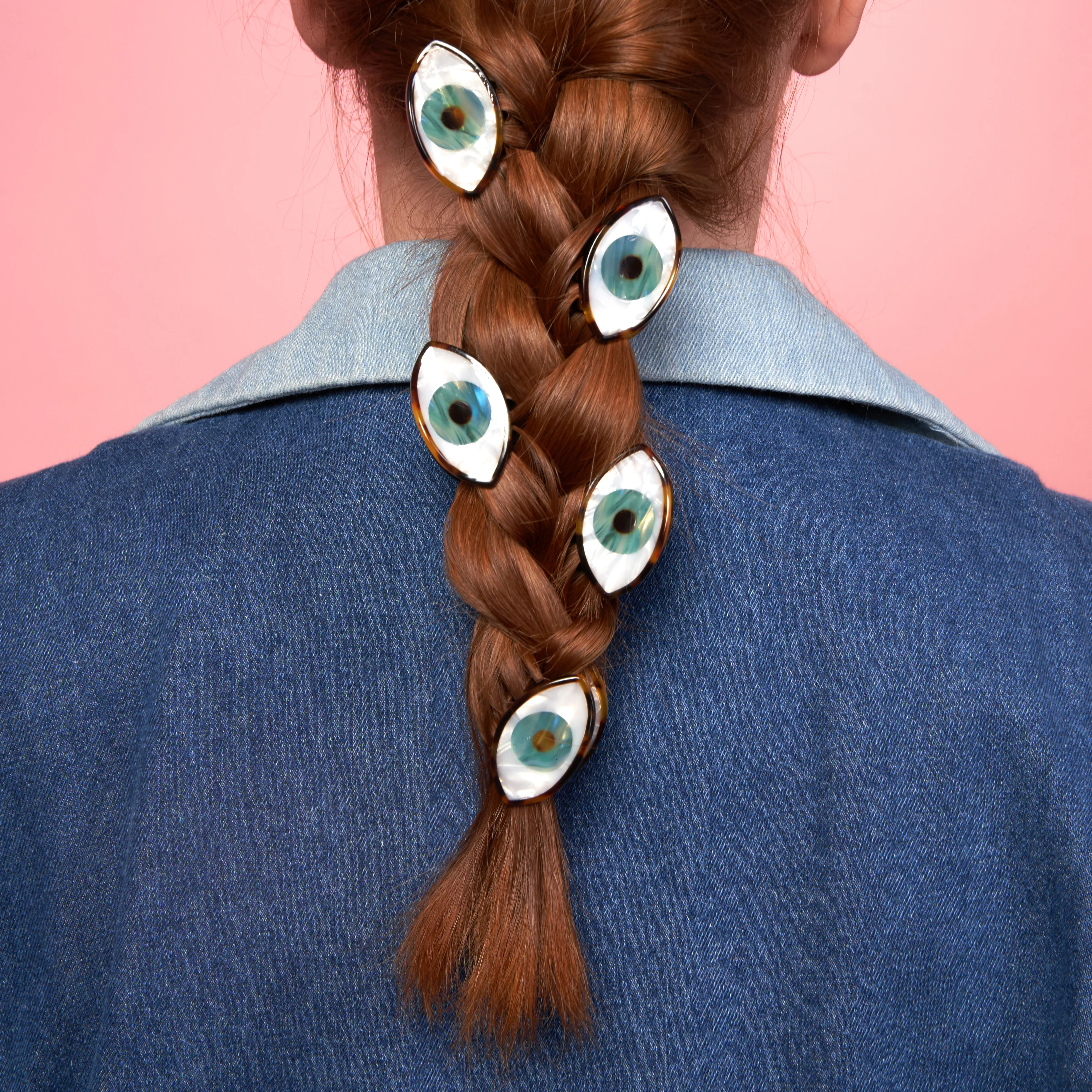 Mini pince à cheveux Oeil Bleu - Image 3