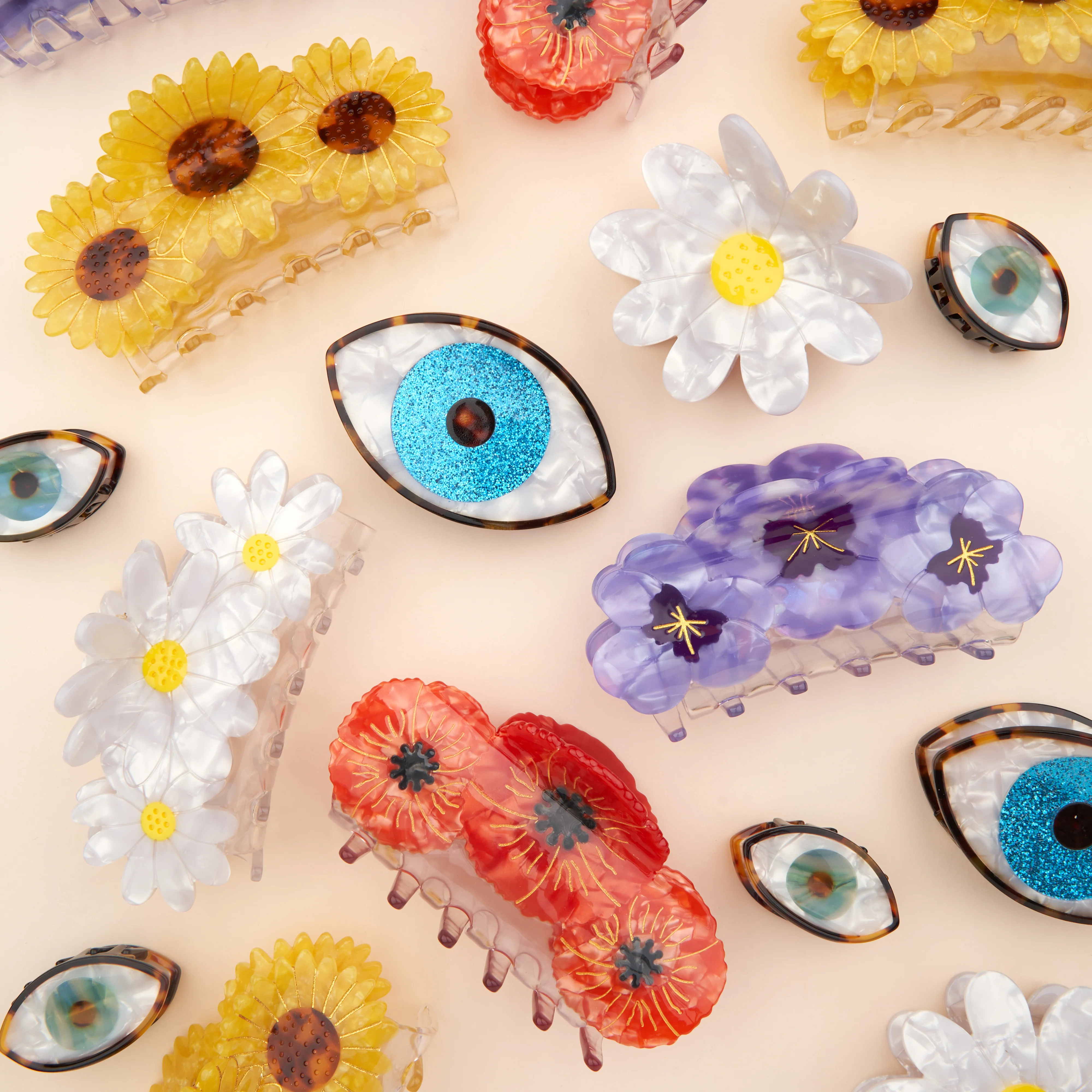 Pince à cheveux Oeil à paillettes - Image 7