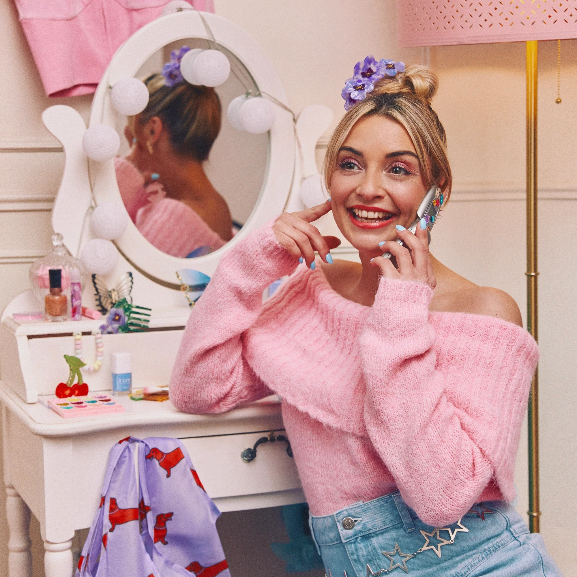 Pince à cheveux Trio Pensées - Image 3