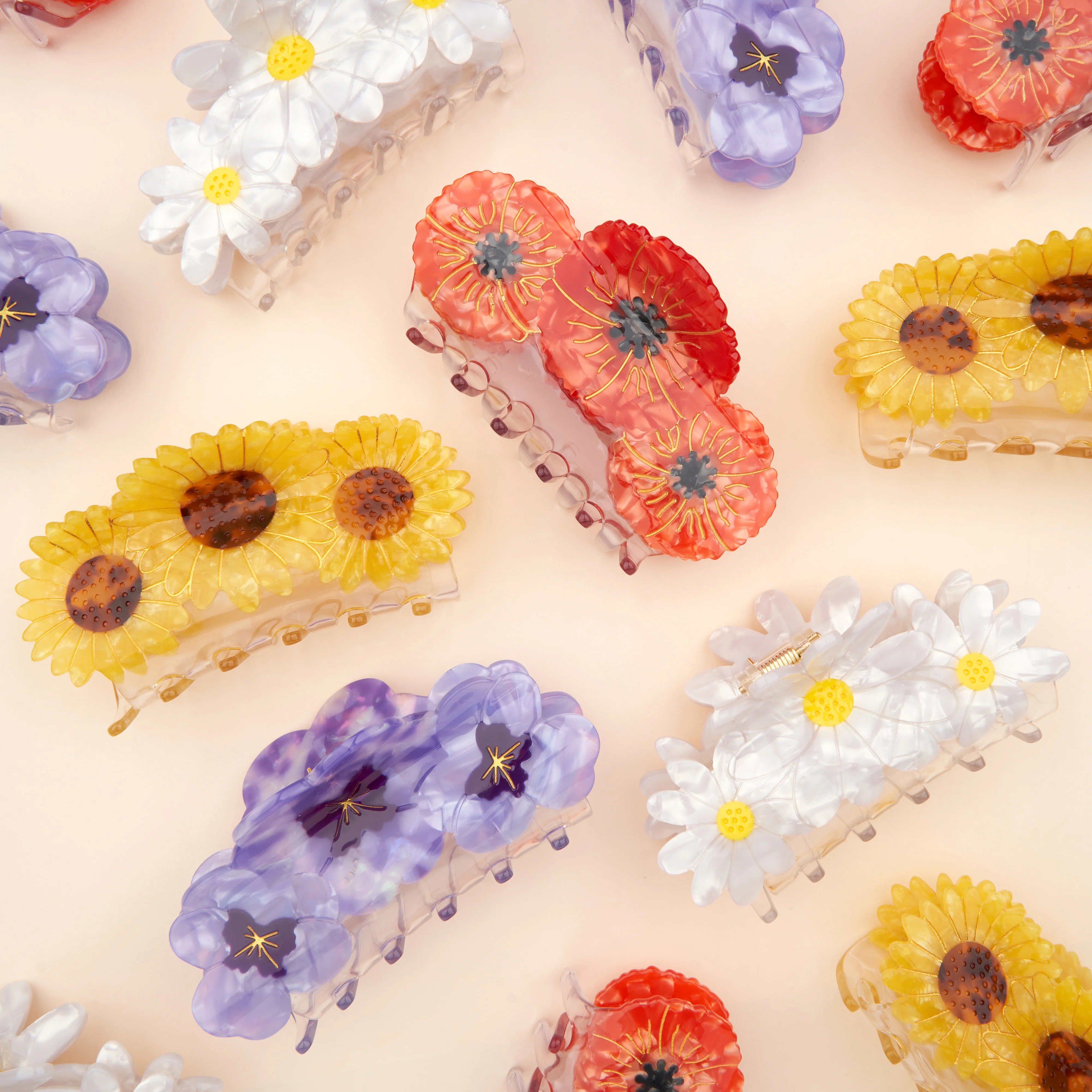 Pince à cheveux Trio Pensées - Image 7